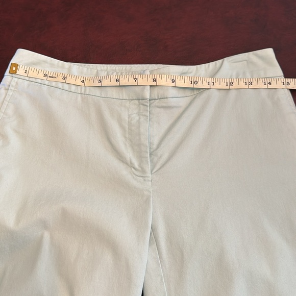 LN -Talbots top (6) & cropped pant (2) in robin egg blue/mint set -so slim! - Picture 11 of 13